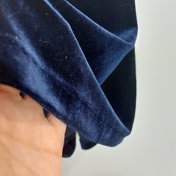 Rhapsody Blue Velvet Maxi Dress - Picture 11 of 14